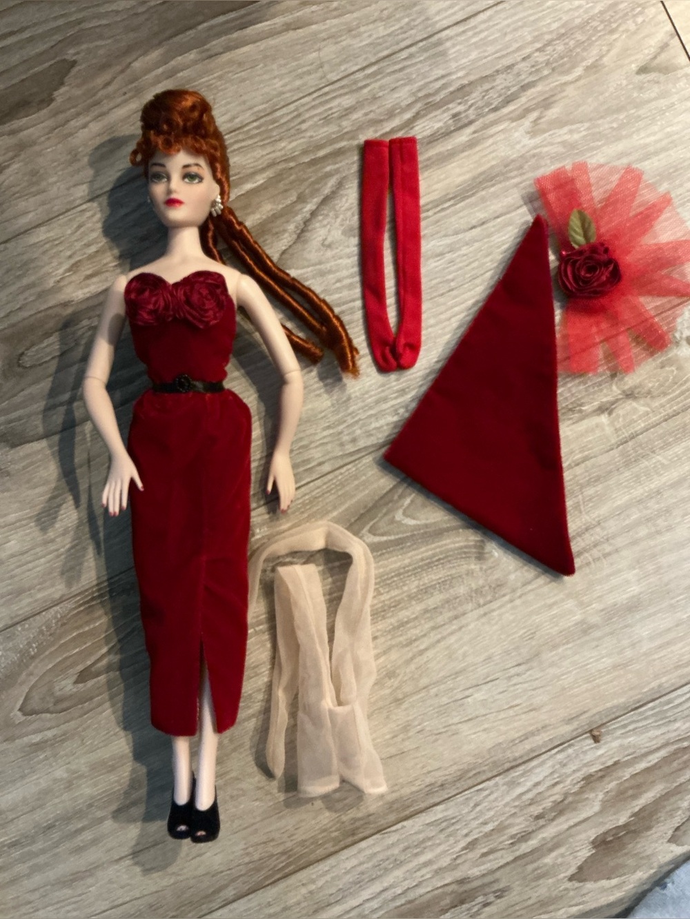 Ashton Drake Gene Scorned Women Madra Doll Wearing Scarlet Temptress Outfit